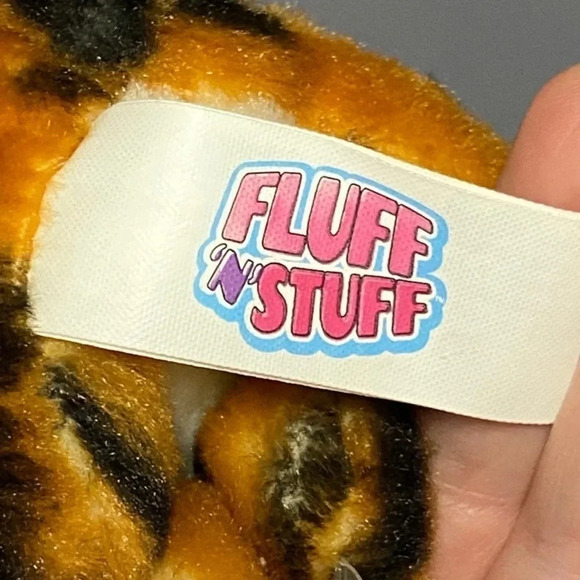 Fluff N Stuff 4 Inch Tiger with Clip Adorable Backpack Purse Book Bag - Picture 9 of 11